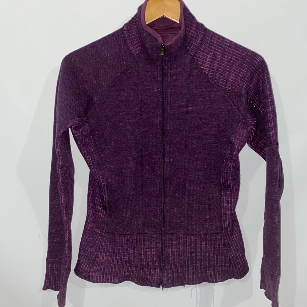Mountain hardware wool full zip sweater